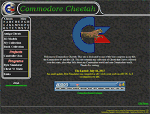 Tablet Screenshot of commodorecheetah.co.uk